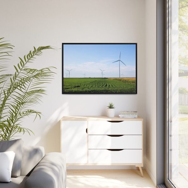 88289-263.jpg Wind Turbines in Rural Missouri Framed Canvas