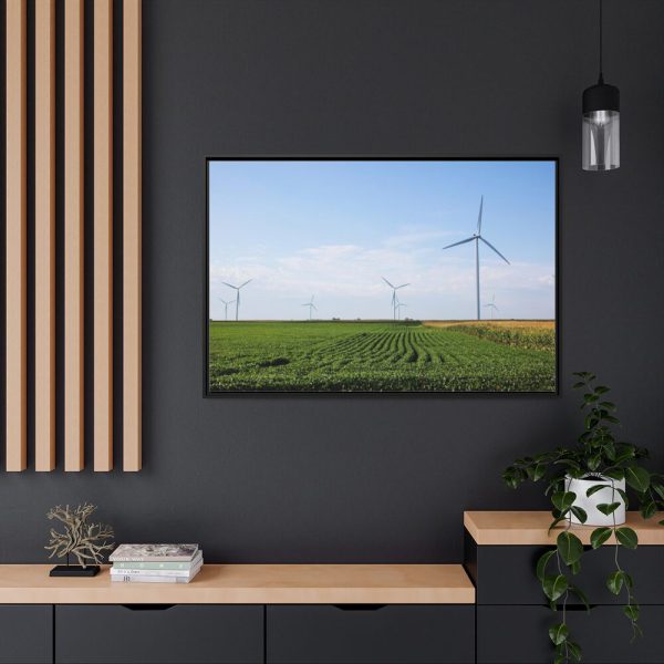 88289-264.jpg Wind Turbines in Rural Missouri Framed Canvas