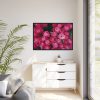 Flowers Rose Pink Bouquet Framed Canvas