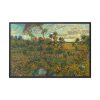 Sunset at Montmajour by Vincent van Gogh Framed Canvas