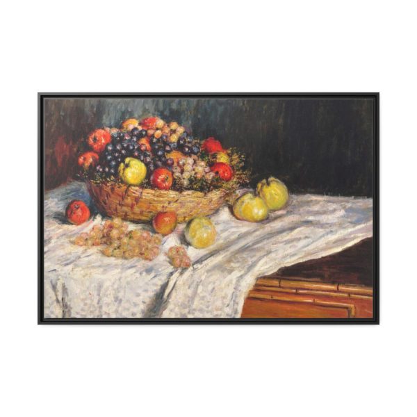 88289-321.jpg Apples and Grapes by Claude Monet Framed Canvas