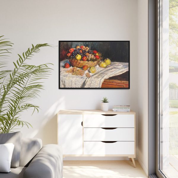 88289-323.jpg Apples and Grapes by Claude Monet Framed Canvas