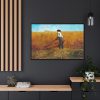 The Veteran in a New Field  Framed Canvas