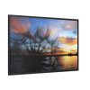 88289-340.jpg Dandelion Sunset Sillhouette Floral Framed Canvas