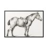 88289-346.jpg Standing horse by Jean Bernard Framed Canvas