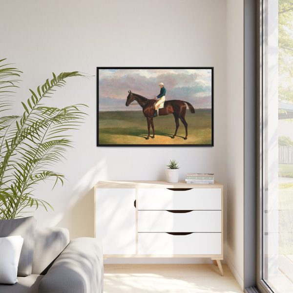 Margrave with James Robinson Up by John Frederick Herring Framed Canvas