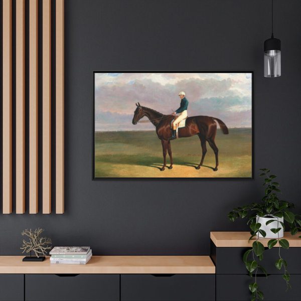 Margrave with James Robinson Up by John Frederick Herring Framed Canvas