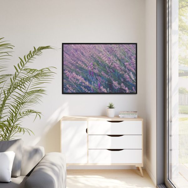 88289-363.jpg Tall Lavender Plants Framed Canvas