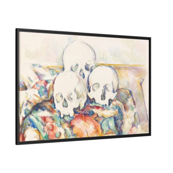 88289-390.jpg The Three Skulls by Paul Cézanne Framed Canvas