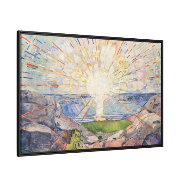 88289-395.jpg Solenintro by Edvard Munch Framed Canvas
