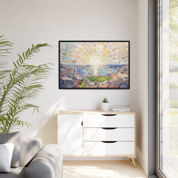 88289-398.jpg Solenintro by Edvard Munch Framed Canvas