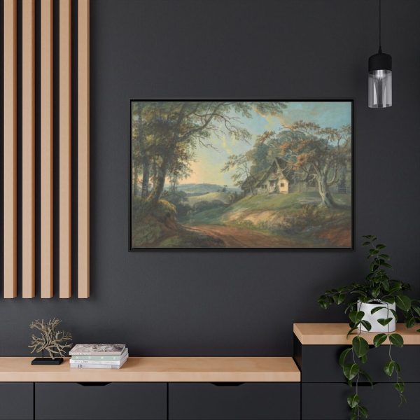 88289-4.jpg Cottage in a Landscape Framed Canvas