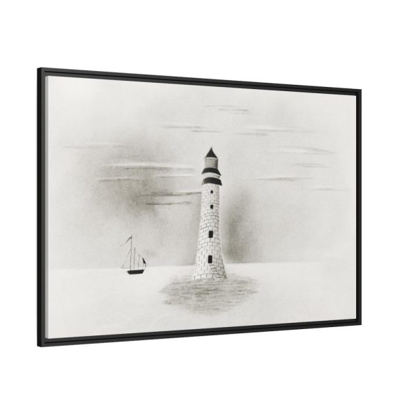 88289-40.jpg Eddystone Lighthouse by Mary Altha Nims Framed Canvas