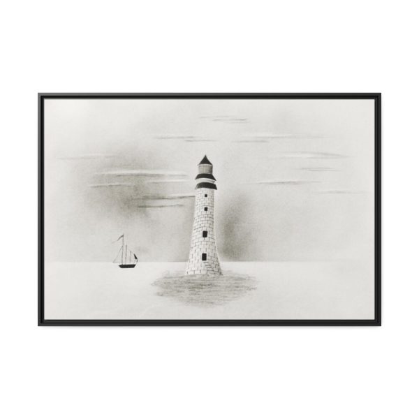 88289-41.jpg Eddystone Lighthouse by Mary Altha Nims Framed Canvas