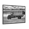 Old Truck Blake and White Framed Canvas