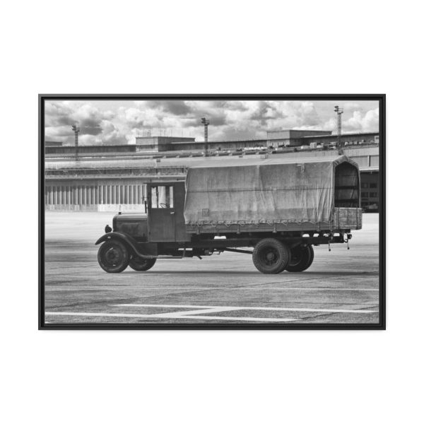 Old Truck Blake and White Framed Canvas