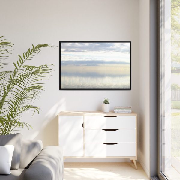 Sea and Sky Reflection Framed Canvas