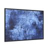 88289-445.jpg Blue Stripes With Blurred Texture Framed Canvas