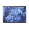 88289-446.jpg Blue Stripes With Blurred Texture Framed Canvas