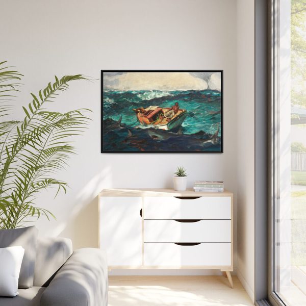 88289-458.jpg The Gulf Stream by Winslow Homer Framed Canvas