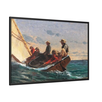 The Flirt by Winslow Homer Framed Canvas