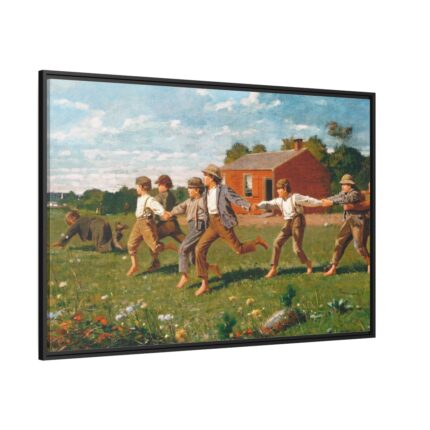 Snap the Whip by Winslow Homer Framed Canvas