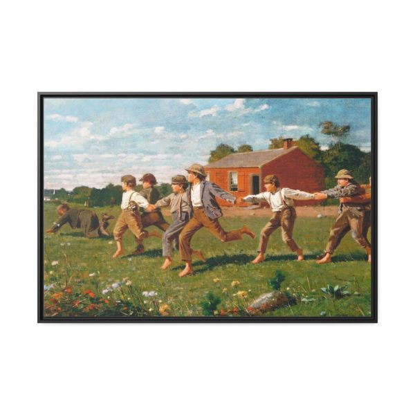 88289-471.jpg Snap the Whip by Winslow Homer Framed Canvas