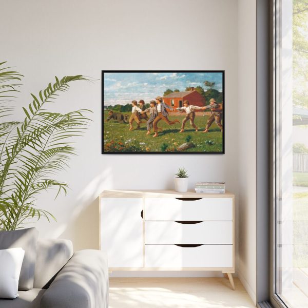 88289-473.jpg Snap the Whip by Winslow Homer Framed Canvas