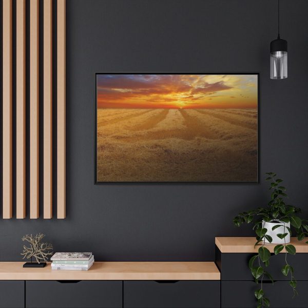 88289-49.jpg Wheat field Framed Canvas