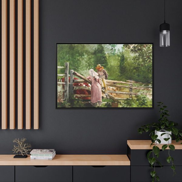 88289-504.jpg Feeding Time by Winslow Homer Framed Canvas