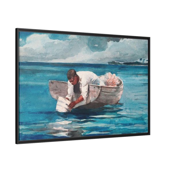 88289-510.jpg The Water Fan by Winslow Homer Framed Canvas