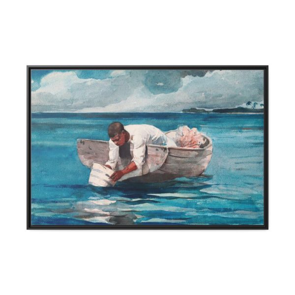 88289-511.jpg The Water Fan by Winslow Homer Framed Canvas