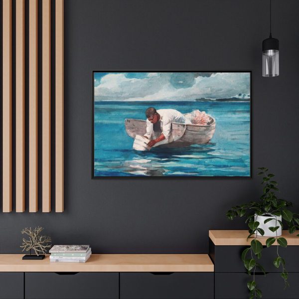88289-514.jpg The Water Fan by Winslow Homer Framed Canvas