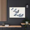 Japanese butterfly by Kamisaka Sekka's Cho senshu Framed Canvas