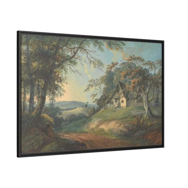 88289.jpg Cottage in a Landscape Framed Canvas