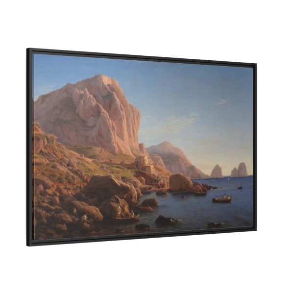 A Rocky Coast by Christen Købke Framed Canvas