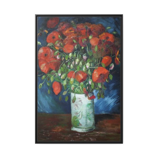 88299-101.jpg Vase with Poppies by Vincent van Gogh Framed Canvas