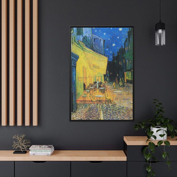 88299-109.jpg Café Terrace at Night by Vincent van Gogh Framed Canvas