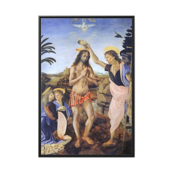 88299-121.jpg Baptism of Christ by Leonardo da Vinci Framed Canvas
