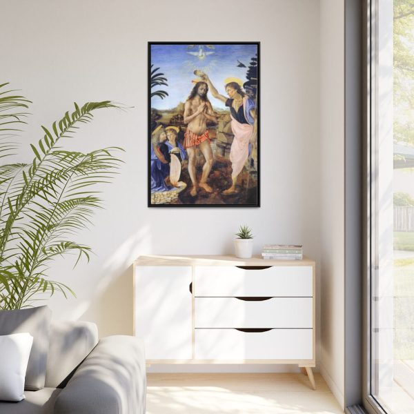 88299-123.jpg Baptism of Christ by Leonardo da Vinci Framed Canvas