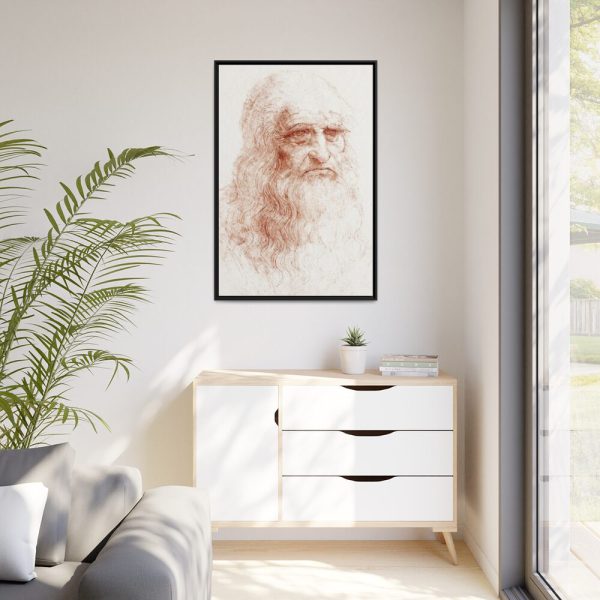 88299-133.jpg Self-portrait by Leonardo da Vinci Framed Canvas