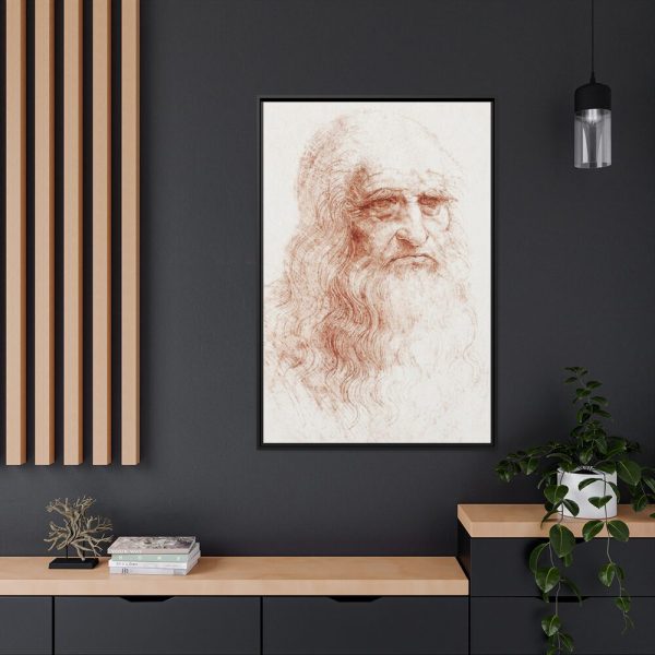 88299-134.jpg Self-portrait by Leonardo da Vinci Framed Canvas