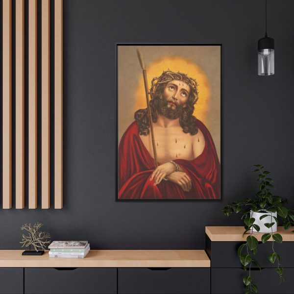 88299-14.jpg Jesus Christ With Crown of Thorns Framed Canvas