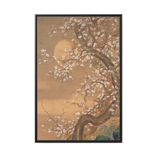 Gnarly Tree in Moonlight Framed Canvas