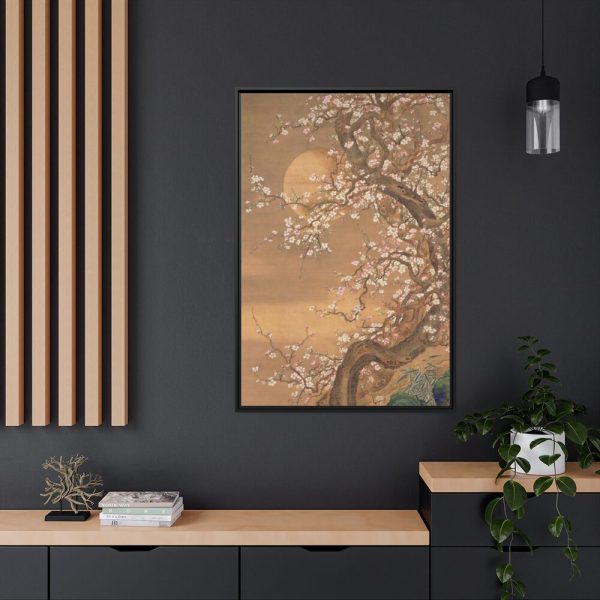 Gnarly Tree in Moonlight Framed Canvas