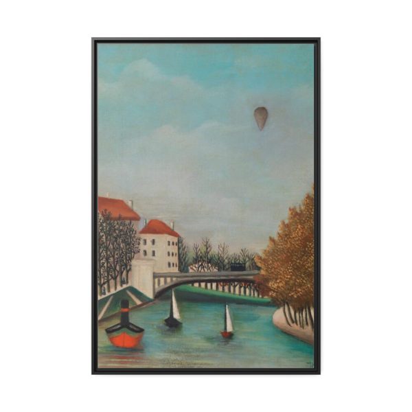 88299-166.jpg Study for View of the Pont de Sèvres by Henri Rousseau Framed Canvas