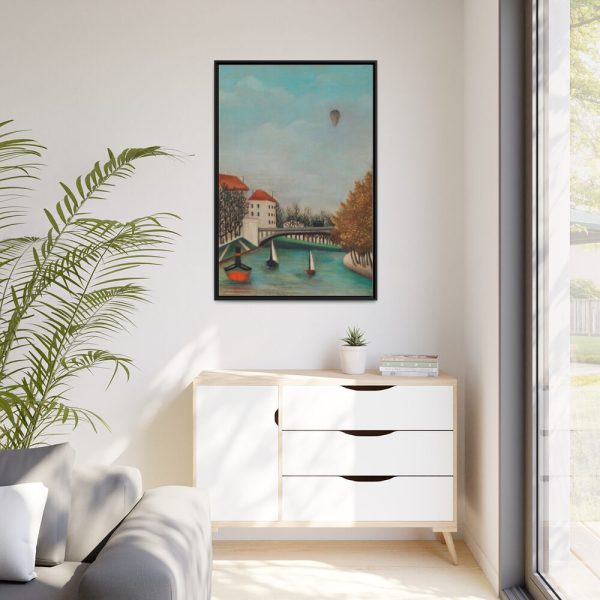 88299-168.jpg Study for View of the Pont de Sèvres by Henri Rousseau Framed Canvas