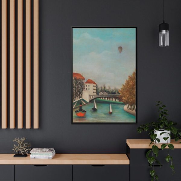 88299-169.jpg Study for View of the Pont de Sèvres by Henri Rousseau Framed Canvas