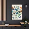 88299-174.jpg European Butterflies and Moths by William Forsell Kirby Framed Canvas