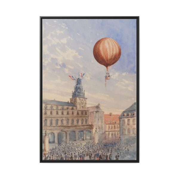 88299-176.jpg Balloon With Two Passengers by Camille Gravis Framed Canvas